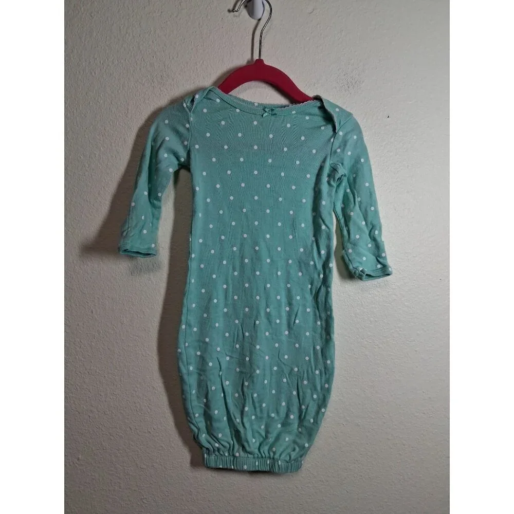 Carter's Cotton Sleep Sack Polka Dots Infant Baby Blue Unisex 3 Months